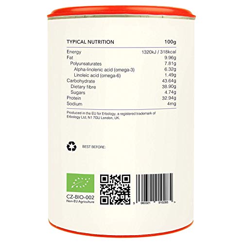 Polvo de Chia Bio 125g - Rico en Proteínas y Fibra - Sin Gluten