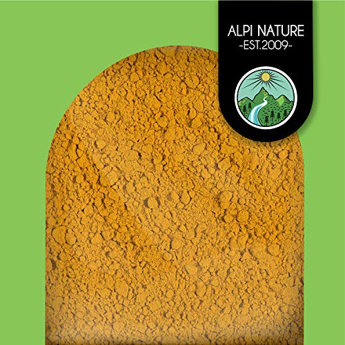 Polvo de cúrcuma (500g), cúrcuma 100% natural, raíz de cúrcuma suavemente secada y molida, por supuesto sin aditivos, vegana