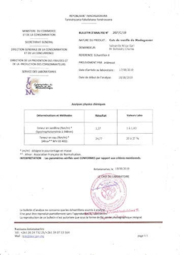 Polvo DE Vainilla Extra Madagascar 2019 100% vainas 60 Gramos