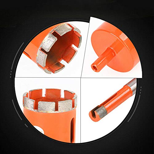 Powertool - Broca para sierra perforadora de diamantes, para porcelana, granito, mármol, cerámica, azulejos, pizarra, terrazzo, naranja