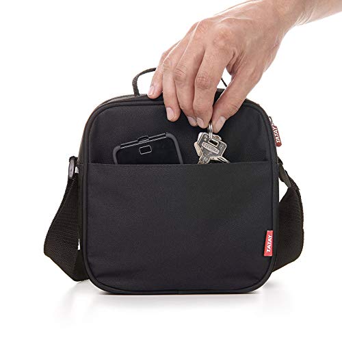 PracticFood - Urban Food Negro con Cubiertos Laken. Bolsa Térmica Porta Alimentos con Tapers Herméticos