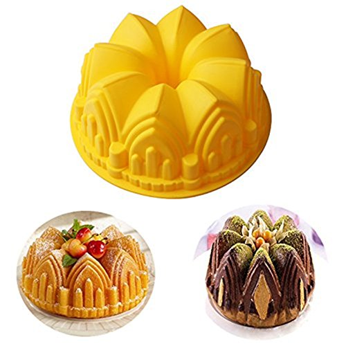 Premium Antiadherente Moldes para tartas, FantasyDay Moldes de Silicona para Caramelos, Chocolate, Hornear, Tarta, Galletas, Jabón, Hielo - Antiadherente Apto Para Lavavajillas Y Microondas - Castillo