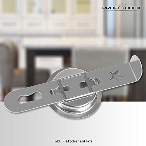 Proficook FW 1060 Picadora de Carne, Accesorios para Embutir Salchic, 1000 W, Acero Inoxidable, Negro/Plateado