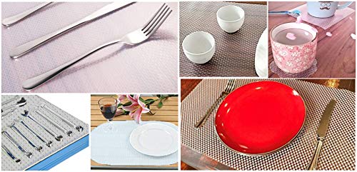 Protector Cajones 45x500cm Certificación LFGB Respetuoso con el Medio Ambiente Cocina Antideslizante Alfombrillas Nevera Alfombrillas Antibacterianas Mat Revestimiento para Estantes