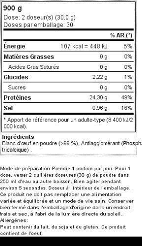 Prozis 100% Egg White Albumin, Sabor Natural - 900 gr