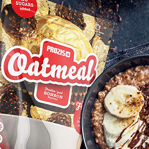 Prozis Oatmeal - Cereales Repletos de Proteínas, Hidratos de Carbono de Alta Calidad y Fibras Saciantes - Sabor Tarta de queso con fresas - 1250 g