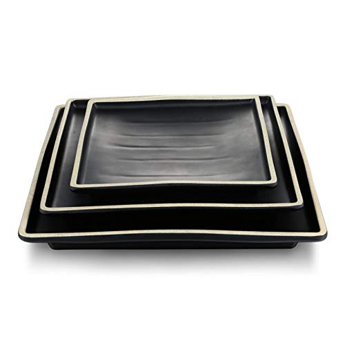 Pujadas P22.751 - Bandeja cuadrada (melamina, 25 x 25 x 5 cm, 3 x 5 cm)