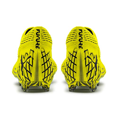 PUMA Future 4.1 Netfit FG/AG Botas de fútbol para Hombre,Amarillo ( Yellow Alert-Puma Black ) , 41 EU