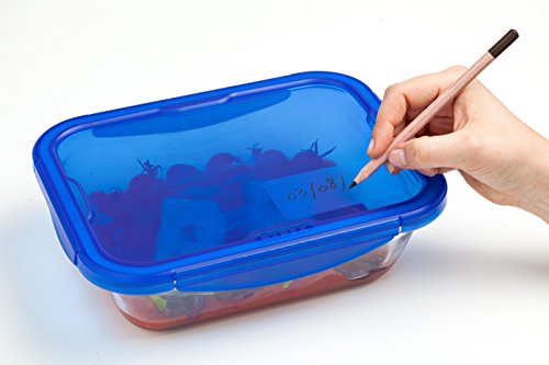 Pyrex Cook & Go Recipiente Rectangular 25X19CM 170CL con Tapa Cook&GO, Azul, 4.19 cm
