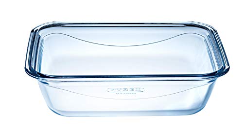 Pyrex Cook & Go Recipiente Rectangular 25X19CM 170CL con Tapa Cook&GO, Azul, 4.19 cm