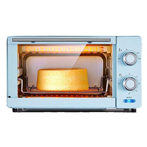 Qinmo Horno eléctrico, 1000W multifunción Hogar Mini Horno eléctrico 11L Temperatura controlable 100-230 □ y 60 minutos inteligente Cake Box temporizador panificadora templado Puerta de cristal con ac