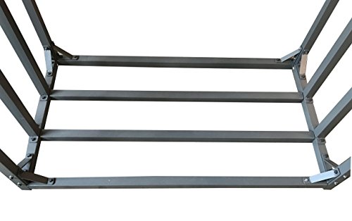 Quick-Star Estante Almacenamiento para Leña 143x70x145 cm Chimenea estufa