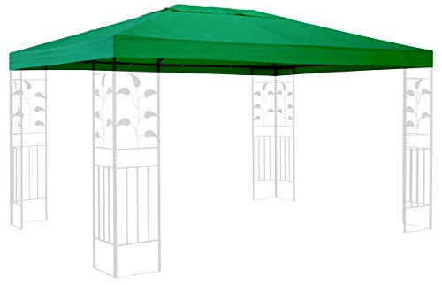 QUICK STAR Techo de Repuesto para cenador de 3 x 4 m Gazebo Verde