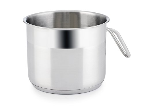 Quid Azzero - Batería de acero inox, 5 piezas, para todos los fuegos, Inducción