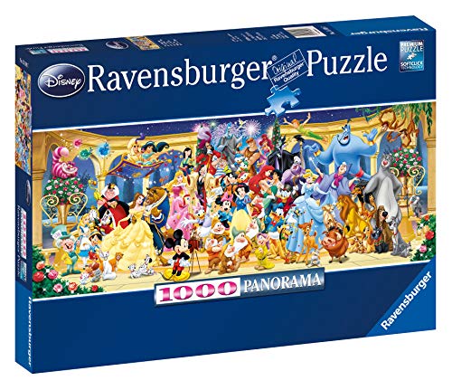 Ravensburger Personajes Disney - Puzzle Panorama, Premium Puzzle con tecnologia Softclick, 1000 piezas, para adultos (15109 7)