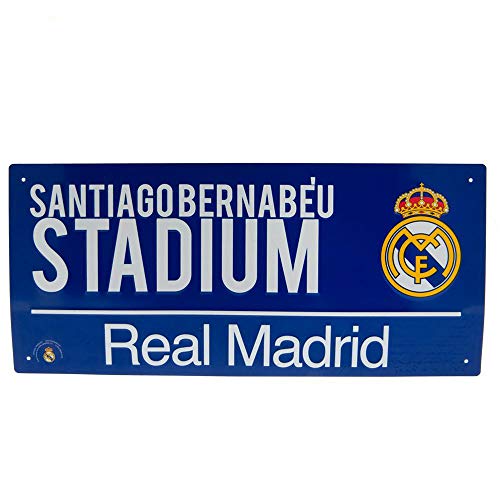 Real Madrid FC - Letrero oficial (Talla Única) (Blanco)