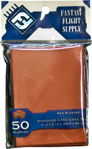 Red Sleeves, Standard Card Game 50 Pack
