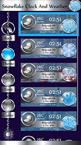 Reloj y tiempo del copo de nieve