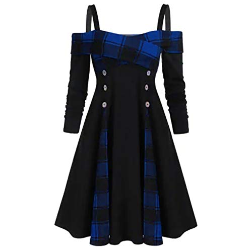 Reooly Vestido Vintage Mujer Medieval Renacimiento Disfraz de Halloween para Halloween Corsé gótico Deshuesado para Mujer Vestido de Halloween Traje de Fiesta Clubwear Vestido de Invierno Vestido de