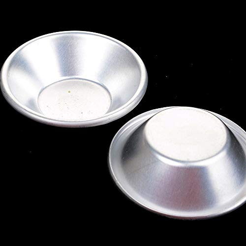 Repostería Utensilios Mold 6 Piezas De Aluminio De Estilo Portugués Tarta De Huevo Molde De Magdalena Pastel De Fruta Molde Herramienta Pequeña Para Hornear Pasteis De Nata Horno Hornear Redondo