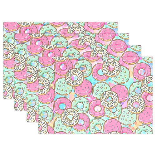 Reredith Hacernueces Pastel Cocina Hornear Galletas Dulces Streusel Manteles Individuales Juego de 6 manteles Individuales