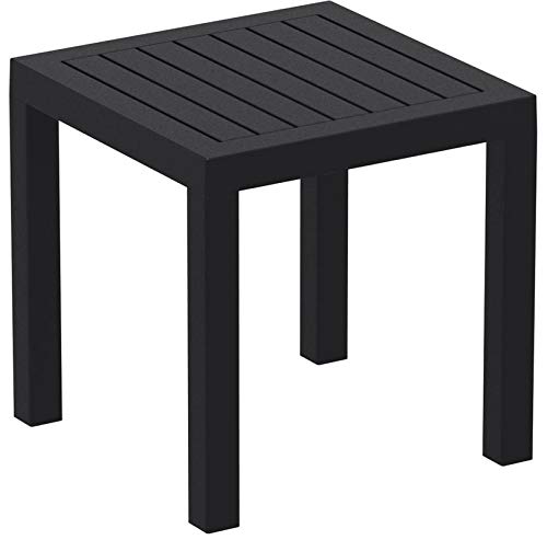 resol Mesa Auxiliar Cuadrada 45x45 para Interior, Exterior, jardín Ocean - Color Negro