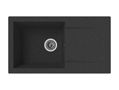 Respekta ALINEO100 - Altavoz, 60% material compuesto de minerales y fibra de vidrio, 40% resina sintética., Negro , 78 cm