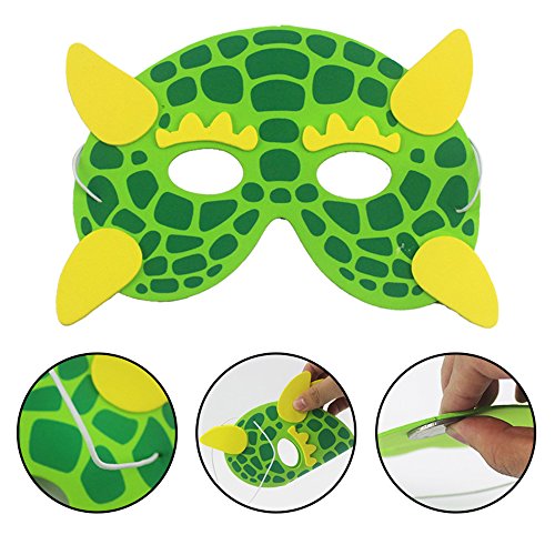 RETON Máscaras de Animales de Espuma Infantil para Fiesta, Paquete de 40