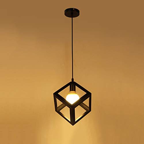 Retro Vintage Colgante de Luz - E27 Industrial Metal Pantallas de Iluminación Clásico Edison Decorativa Iluminación, Moderna Lámpara de Techo para Loft Restaurante Coffee Bar
