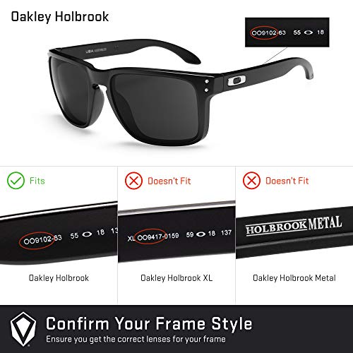 Revant Lentes de Repuesto Oakley Holbrook, Polarizados, Azul Hielo MirrorShield