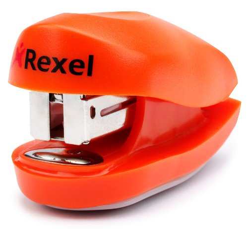 REXEL 2100150 - Grapadora escolar modelo BUDDY + caja de grapas (en blister) colores surtidos