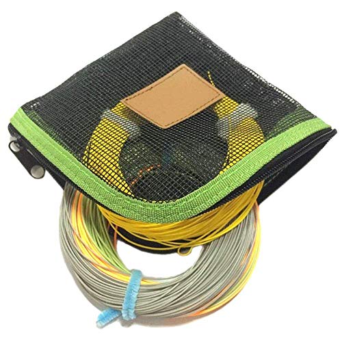 Riverrun - Cartera de Malla para Pesca con Mosca, tamaño 16 x 16 cm, Verde