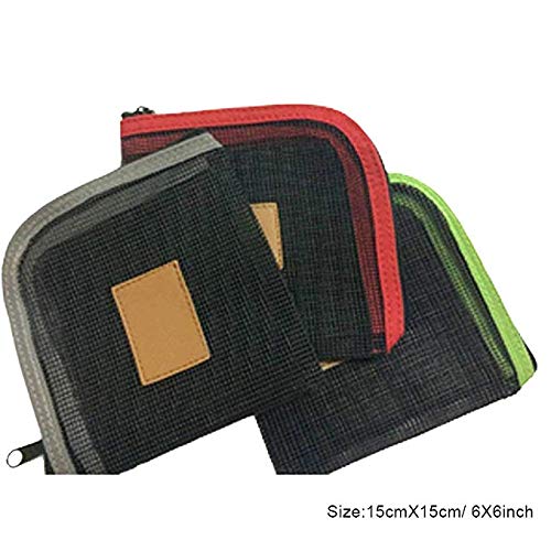 Riverrun - Cartera de Malla para Pesca con Mosca, tamaño 16 x 16 cm, Verde