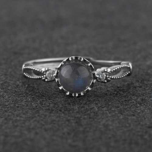 Rivertree Mujer Plata fina 925 plata de ley Moonstone