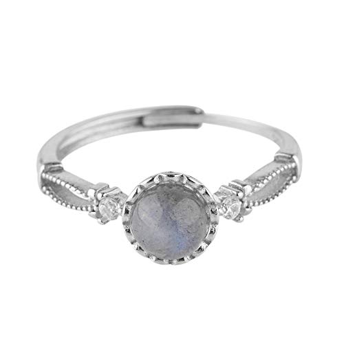 Rivertree Mujer Plata fina 925 plata de ley Moonstone