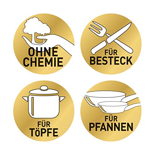 Rokitta's Rostschreck - Barrita repelente de óxido para el lavavajillas, evita manchas de óxido en cubiertos, ollas y sartenes, sin productos químicos (aluminio)