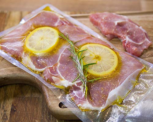 Rollos Envasado al Vacío, 20x600 cm, 2 Rollos | Para el empaquetado de alimentos | Muchas dimensiones disponibles | Compatibles con cualquier maquina envasadora al vacío para uso doméstico/hogar