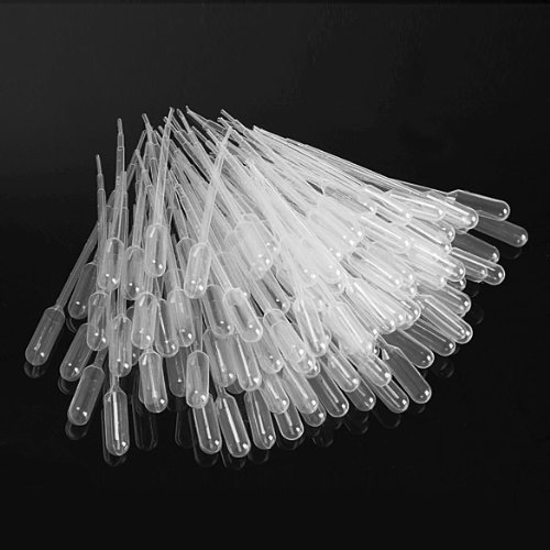 Romote 100PCS Graduado pipetas cuentagotas de Polietileno (1 ml)