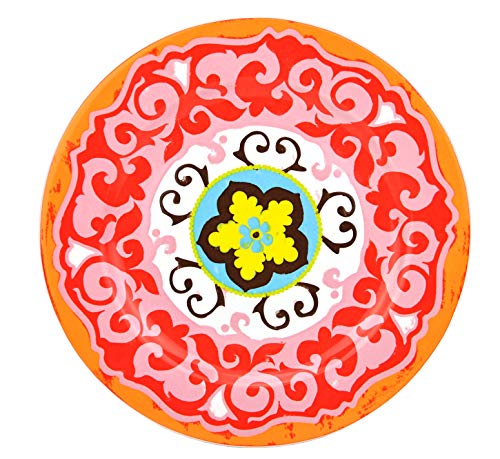 Rose & Tulipani Nador Rose & Tulipani Nador – Juego de 6 Platos, diseño mediterráneo de Colores