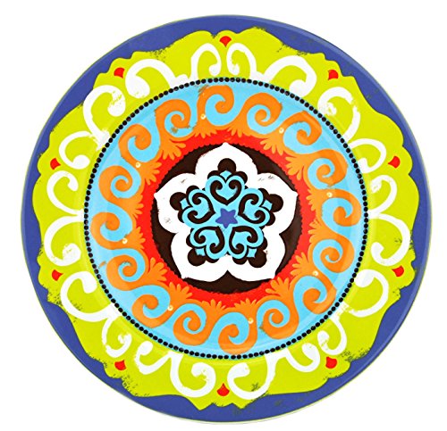 Rose & Tulipani Nador Rose & Tulipani Nador – Juego de 6 Platos, diseño mediterráneo de Colores