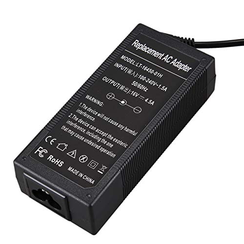 ROSELI Adaptador de CA 16V 4.5A para 08K8206 08K8207 08K8208 08K8209 08K8210 5.5X2.5Mm