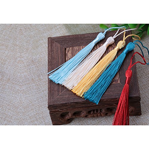 ROSENICE DIY China Nudo Borlas para La Joyería Pendiente de Recuerdo Favorito Regalo Tag Llavero Arte de DIY 13 cm / 5.1 Pulgadas (20 Colores Surtidos) 100 UNIDS