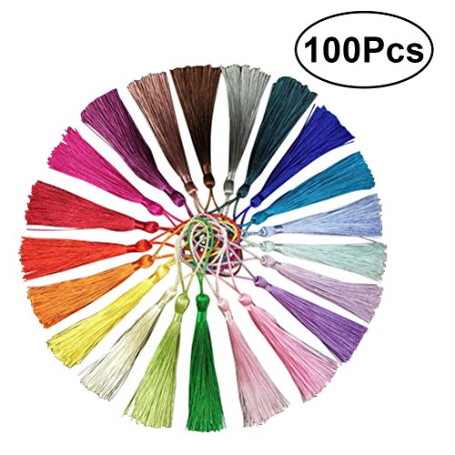 ROSENICE DIY China Nudo Borlas para La Joyería Pendiente de Recuerdo Favorito Regalo Tag Llavero Arte de DIY 13 cm / 5.1 Pulgadas (20 Colores Surtidos) 100 UNIDS