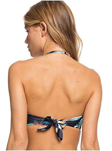 Roxy - Top de Bikini Bandeau Moldeado - Mujer - M - Negro