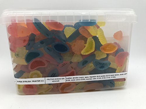S154- Golosinas suecas frutas ácidas SIN AZÚCAR. 2,2kg