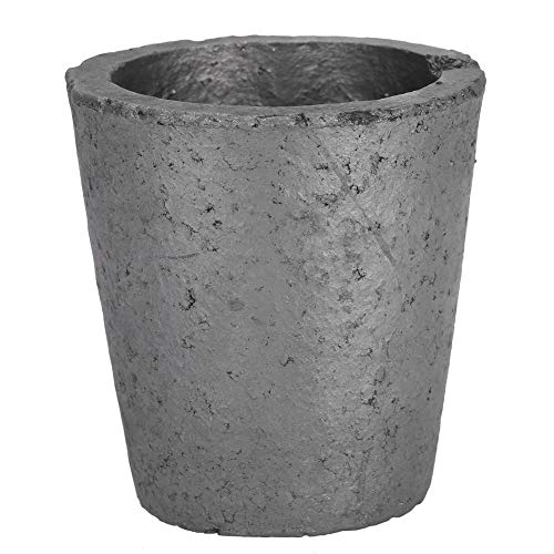 Salmue Crisol de carburo de silicio en Forma de Copa de 4 kg, crisol de fundición de Horno de Grafito, Herramienta de fundición para fundir Herramientas de Oro y Plata