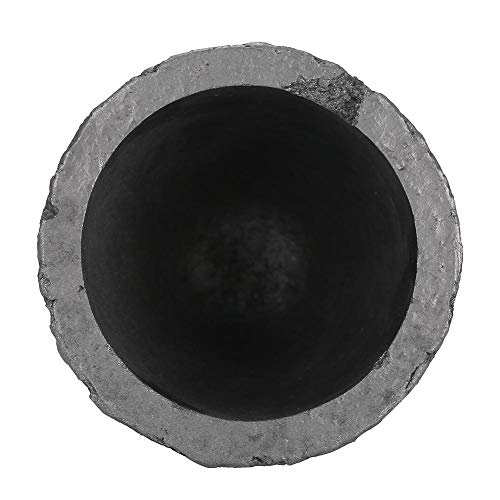 Salmue Crisol de carburo de silicio en Forma de Copa de 4 kg, crisol de fundición de Horno de Grafito, Herramienta de fundición para fundir Herramientas de Oro y Plata