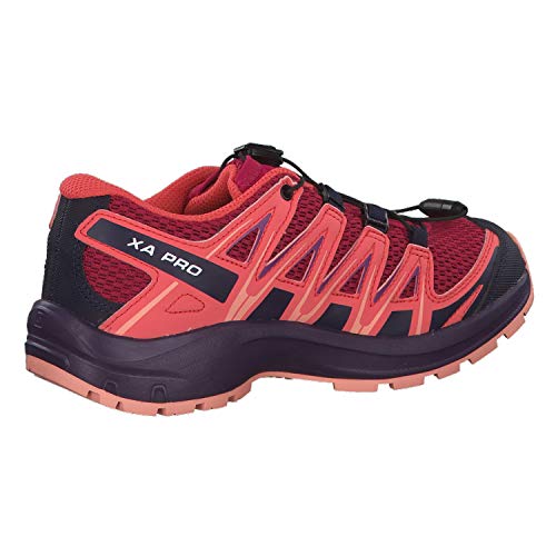 Salomon XA Pro 3D J, Zapatillas de Trail Running Unisex Niños, Rojo/Naranja (Cerise/Dubarry/Peach Amber), 31 EU