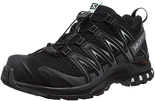Salomon XA Pro 3D W Zapatillas de trail running Mujer, Negro (Black/Magnet/Fair Aqua), 36 EU (3.5 UK)