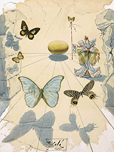 Salvador Dali Giclee Papel de Arte impresión Obras de Arte Pinturas Reproducción de Carteles(Seda de alegoría) #XZZ